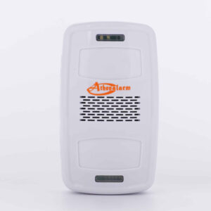 Athenalarm AA-100 series smart motion-activated voice reminder and bidirectional chime with custom MP3 playback, smart lighting, remote control, and system integration signal output.